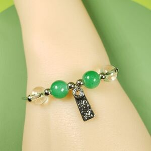 Brand New Green Crystal Beads Bracelet